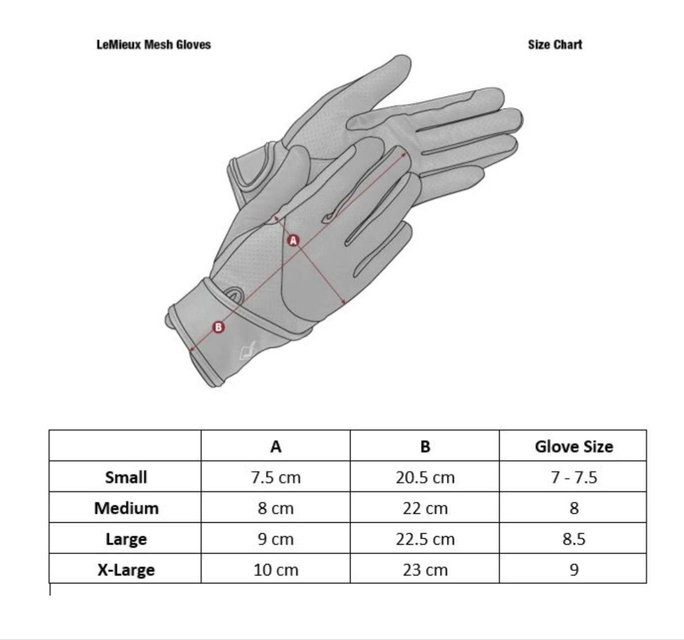 LeMieux 3D Mesh Riding Gloves Navy - Image 2