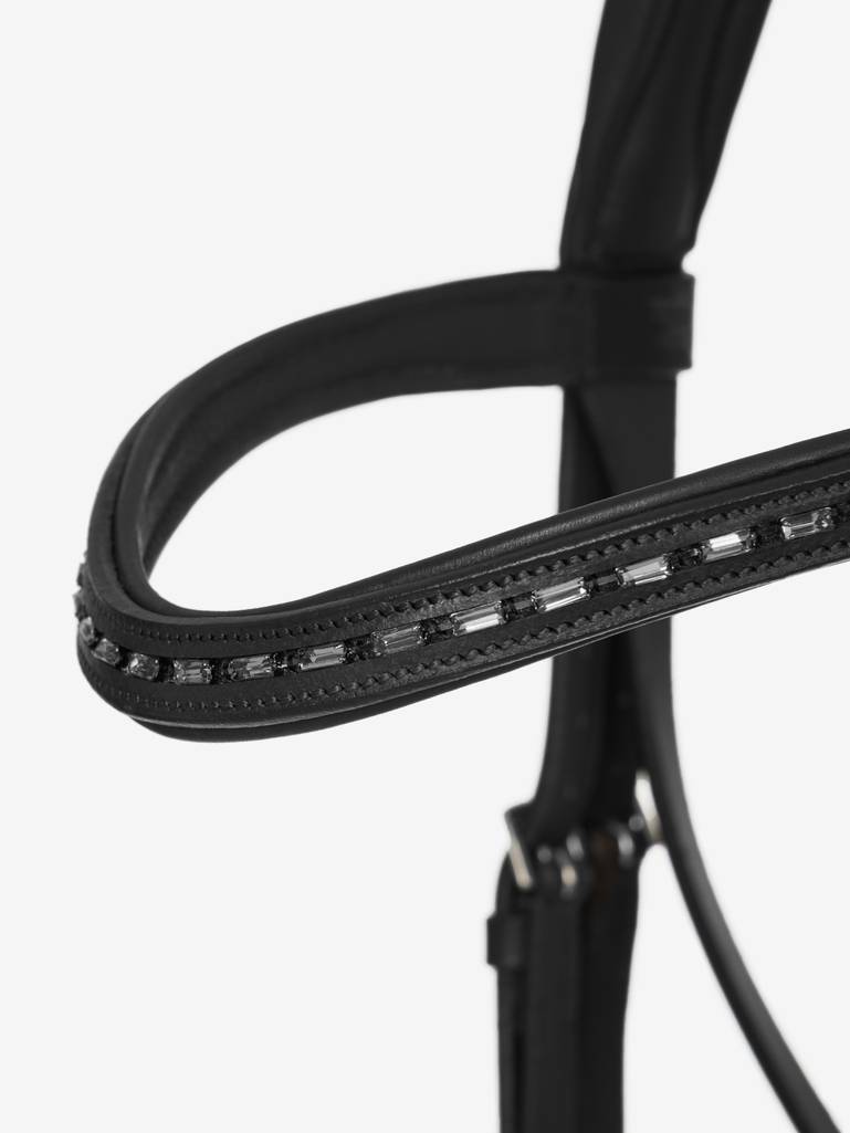 LeMieux Arika Dressage Bridle Black/Silver - Image 2