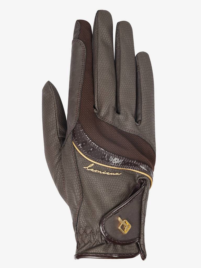 LeMieux Competition Gloves Brown - Image 4