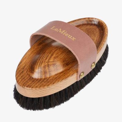 LeMieux Artisan Lambswool Body Brush Brown