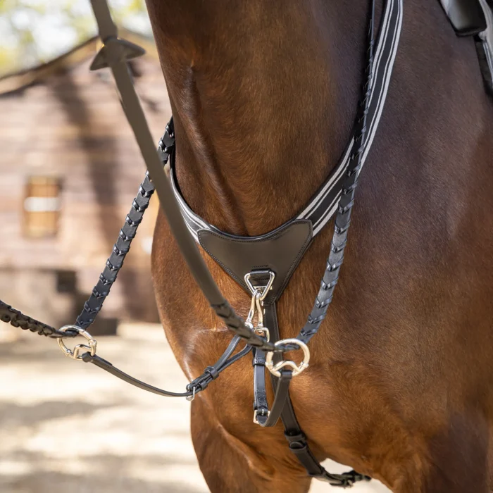 Pettorina Elastica V-Check John Whitaker BP048V Per Cavallo, Nuova