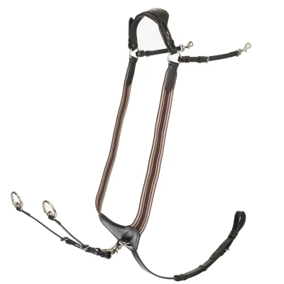 LeMieux LeMieux Arika Elasticated Breastplate - Brown/Silver
