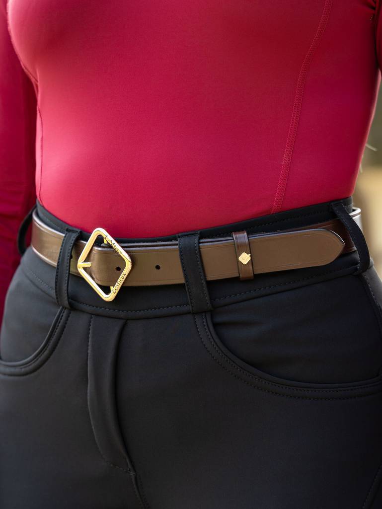 LeMieux Cleo Leather Belt Brown - Image 2