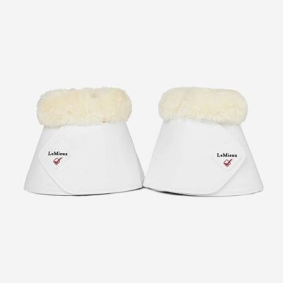 LeMieux Fleece WrapRound Over Reach Boots White