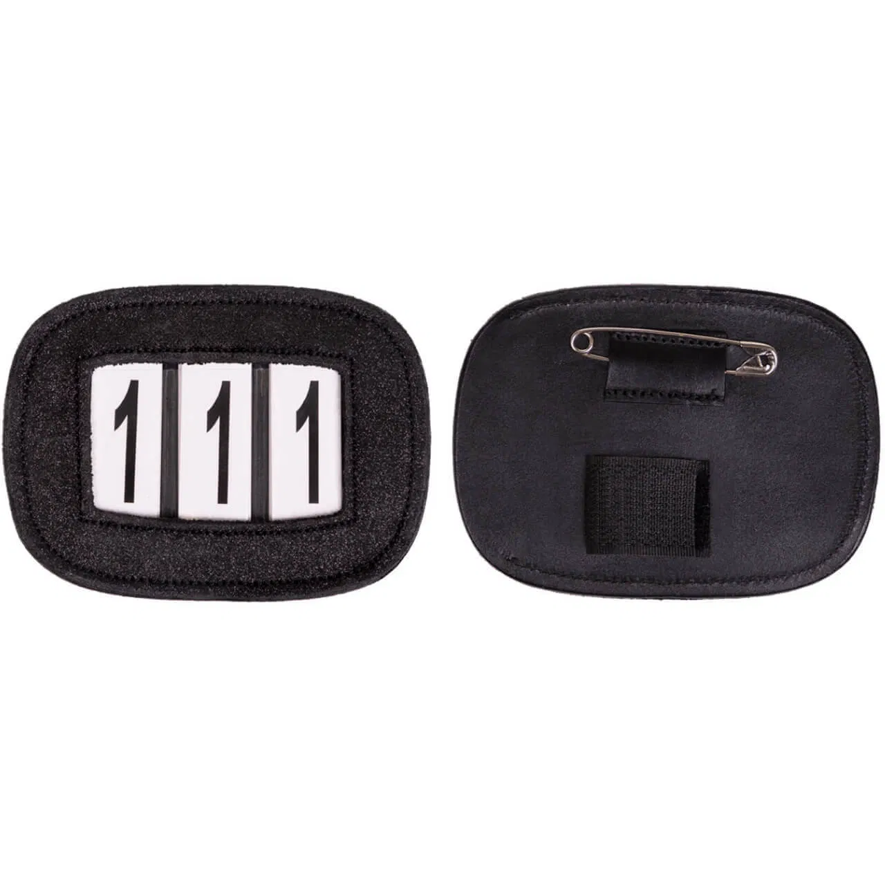 QHP Number holder Shine-Black (Pair)