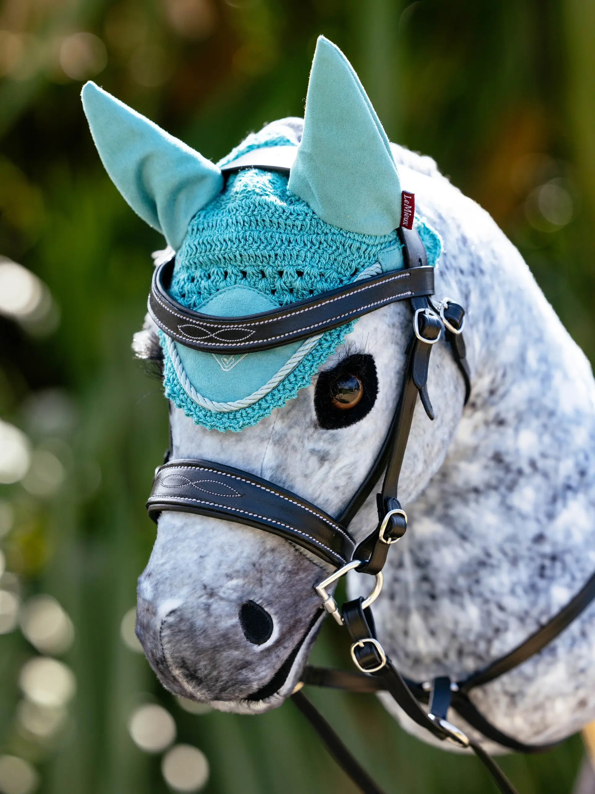 LeMieux Hobby Horse Fly Hood Lagoon - Image 2