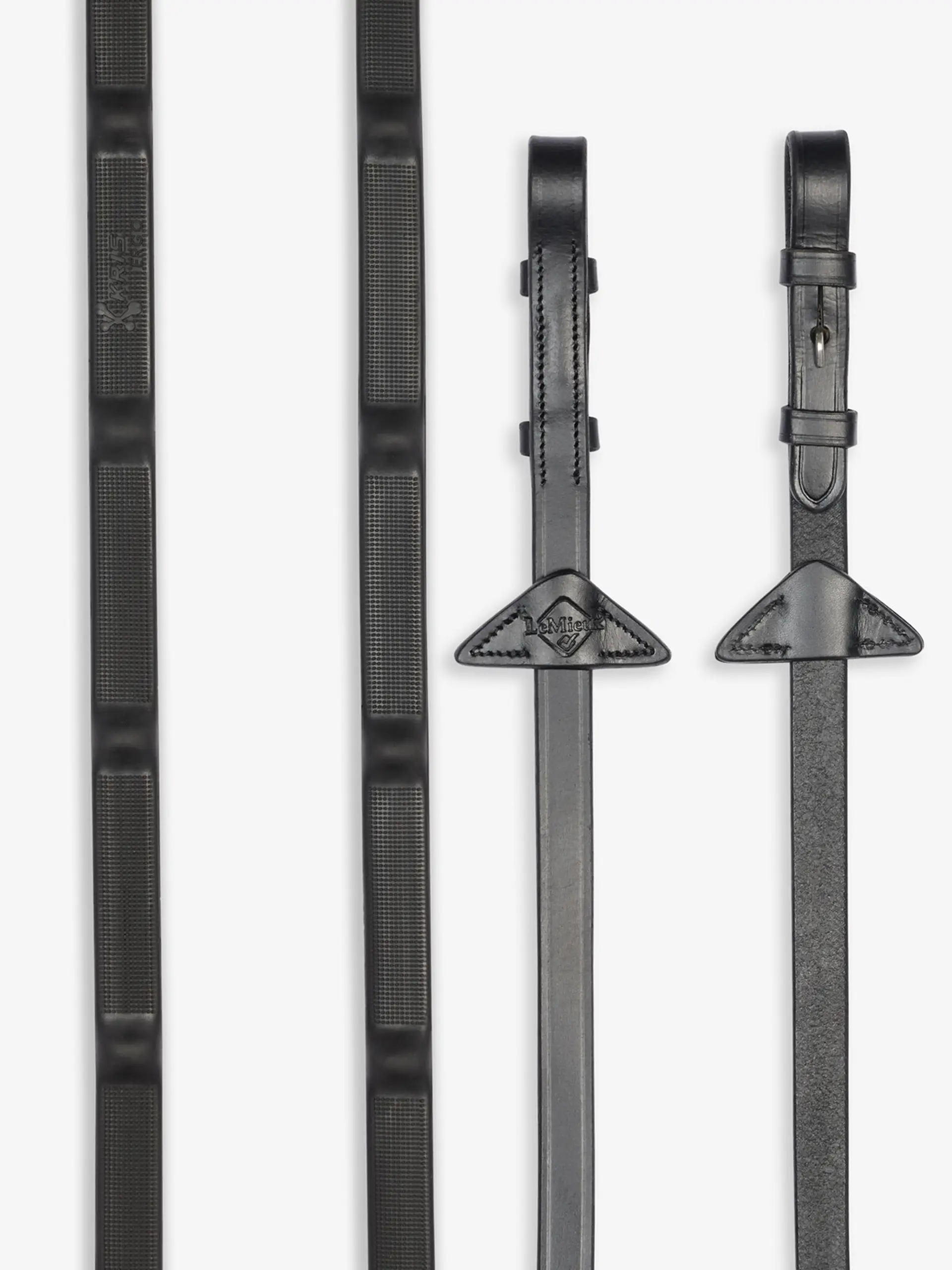 LeMieux Ergo Grip Rubber Reins Black