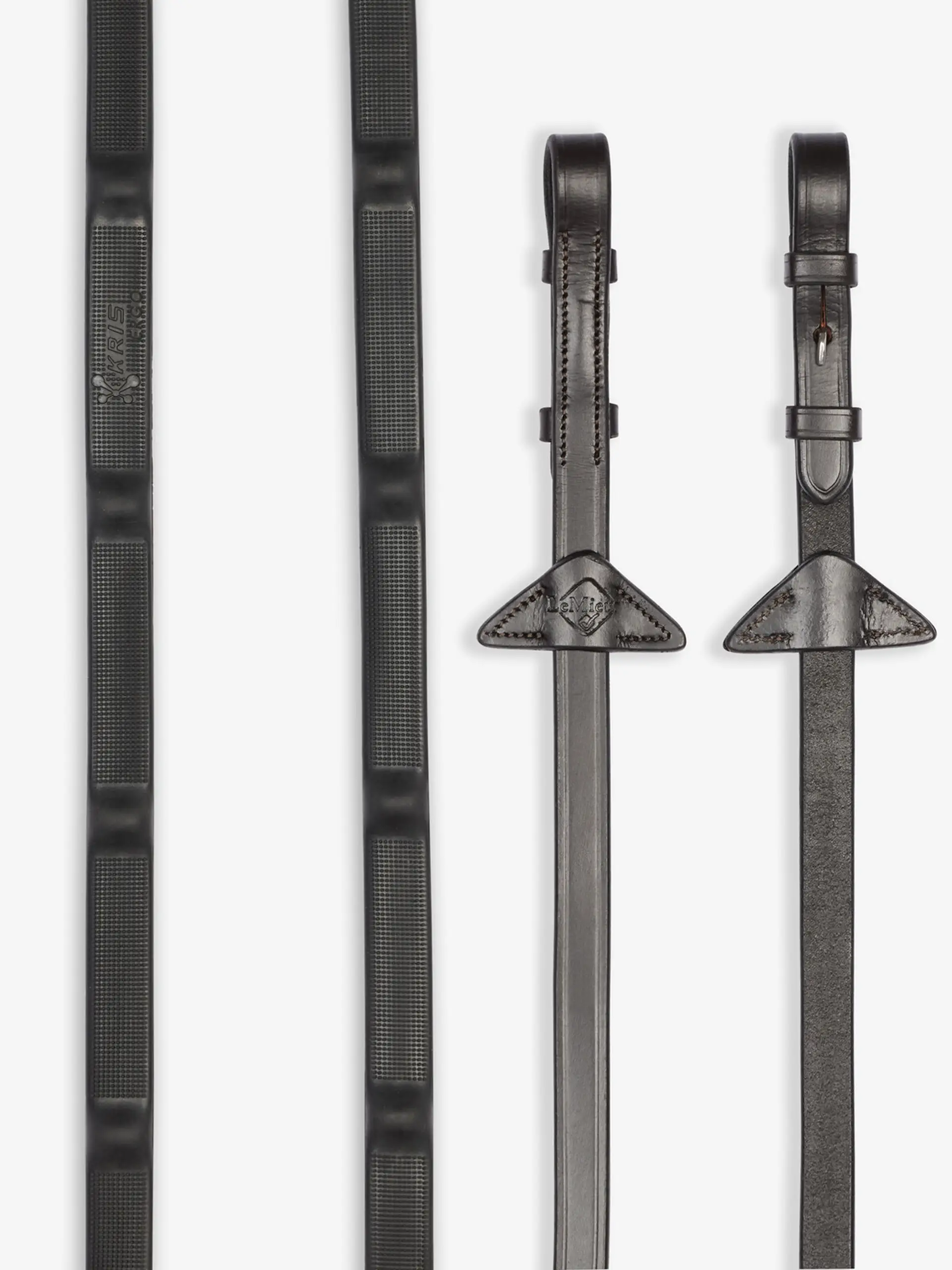 LeMieux Ergo Grip Rubber Reins Brown