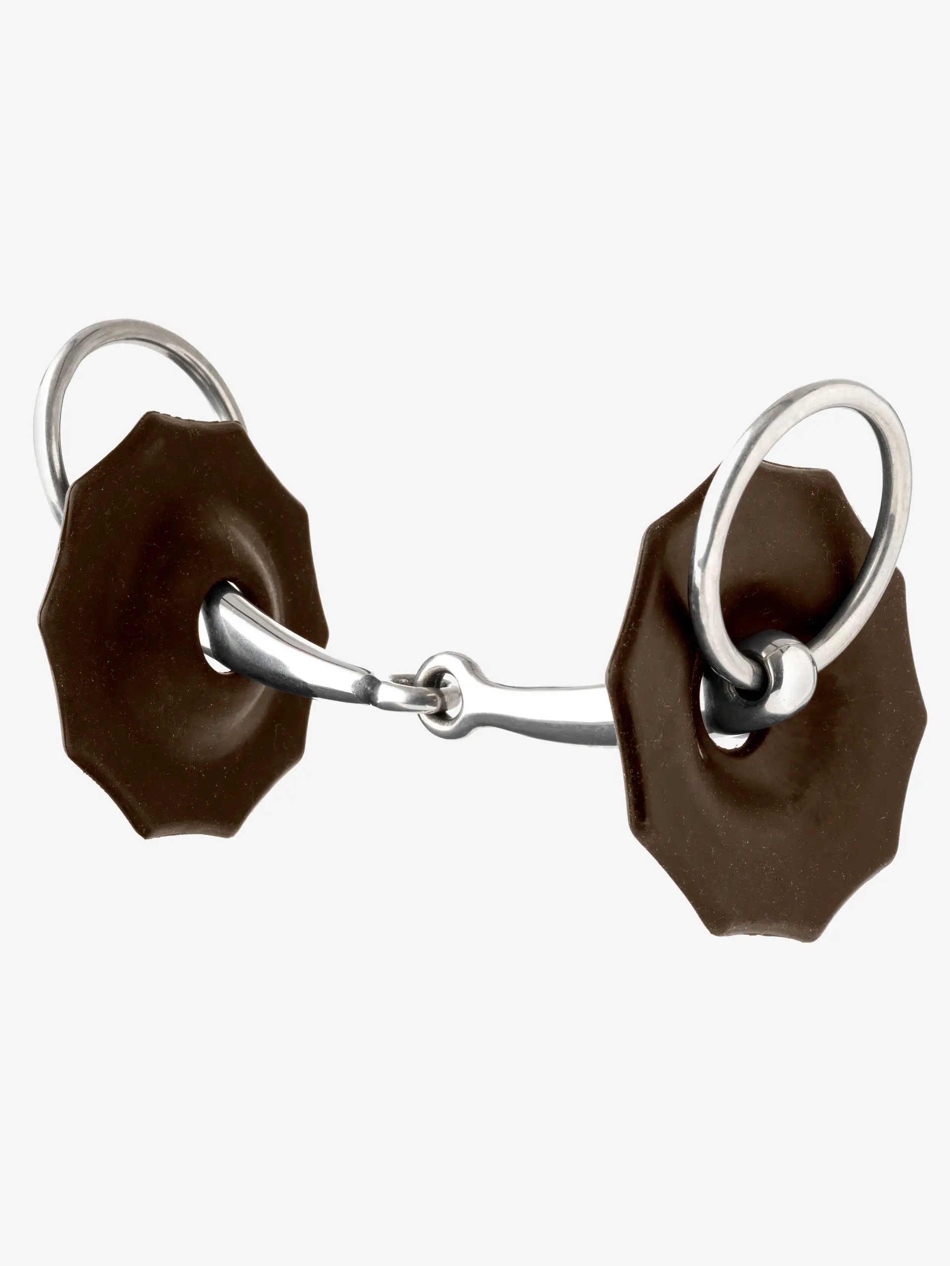 Contoured Rubber Bit Guards Brown