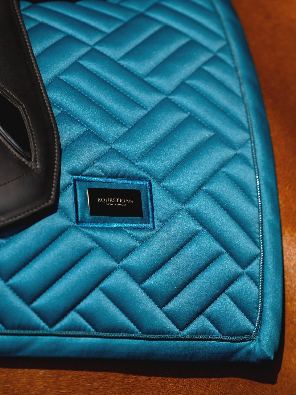 Equestrian Stockholm Dressage Saddle Pad Teal Blue - Image 2