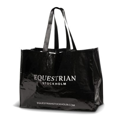 Equestrian Stockholm Woven Stable Bag Black