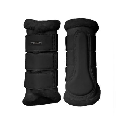 Equestrian Stockholm Brushing Boots Black All Black