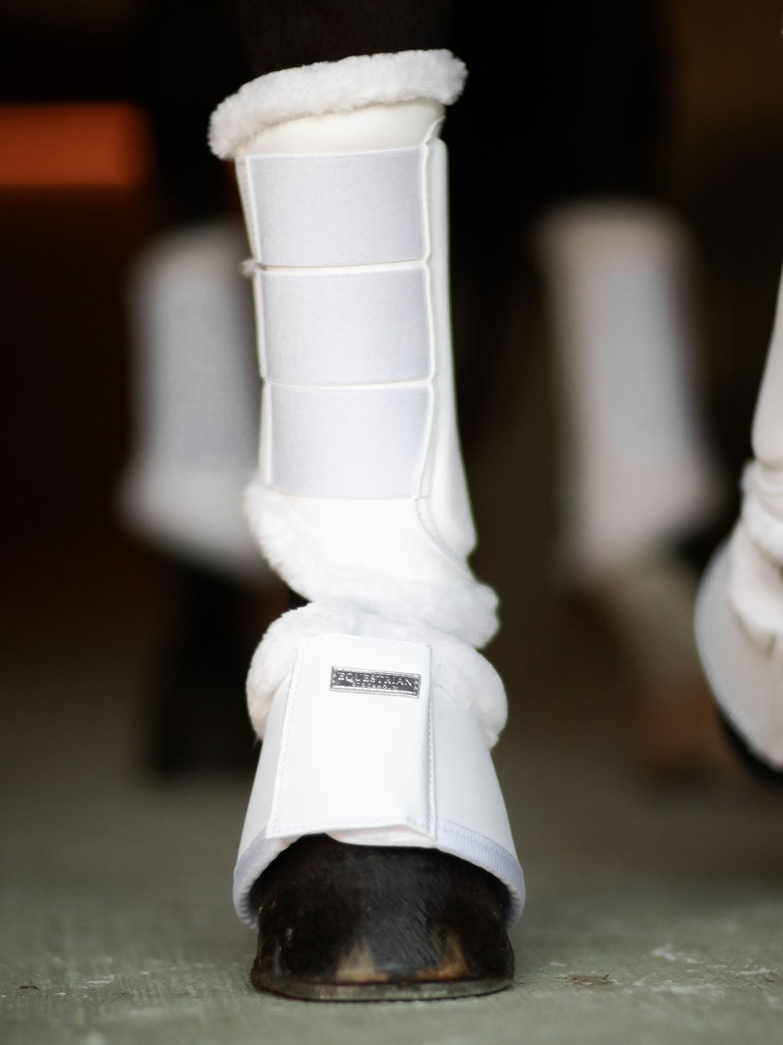 Equestrian Stockholm Bell Boots White Silver - Image 2