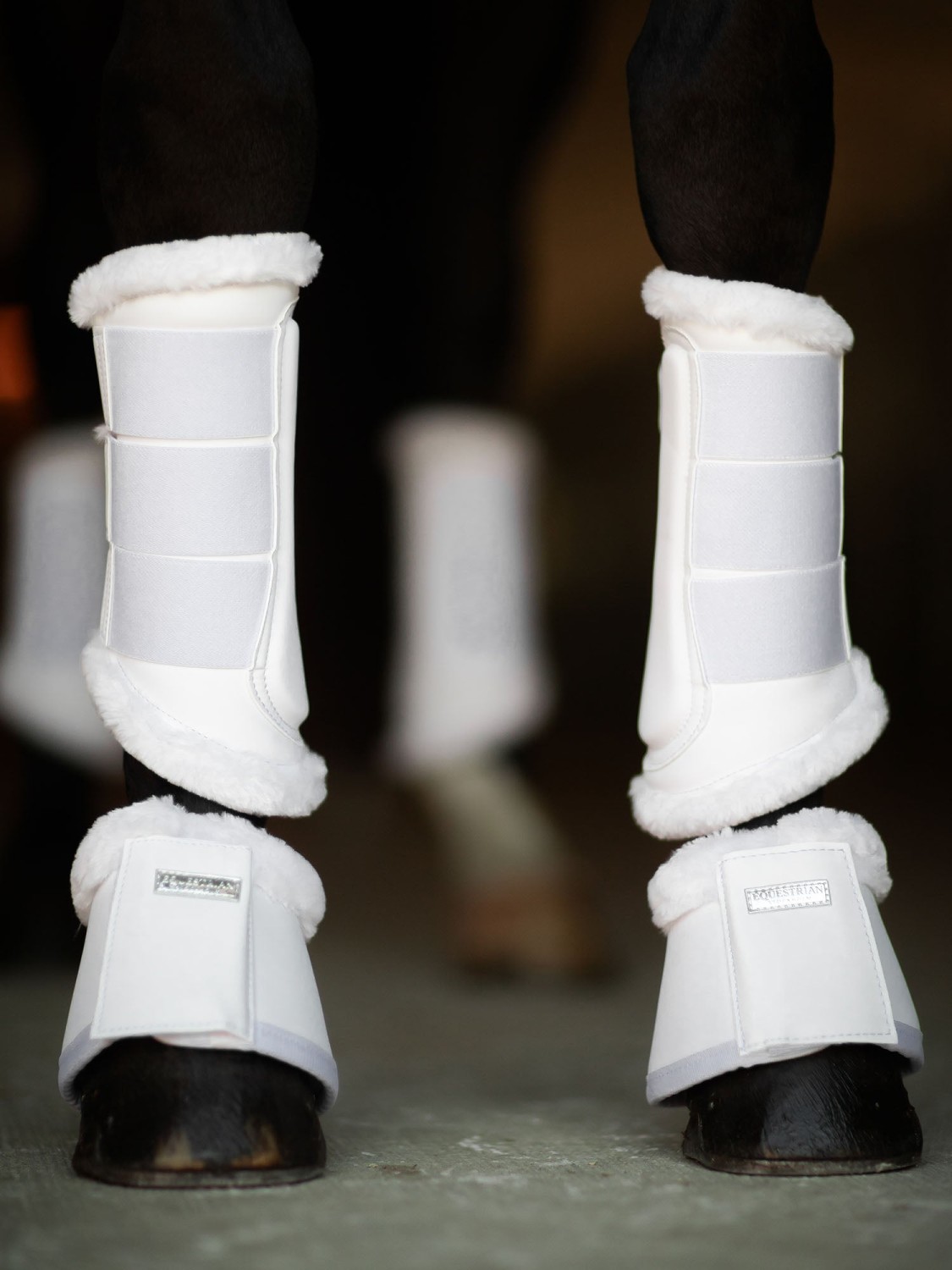 Equestrian Stockholm Bell Boots White Silver - Image 4