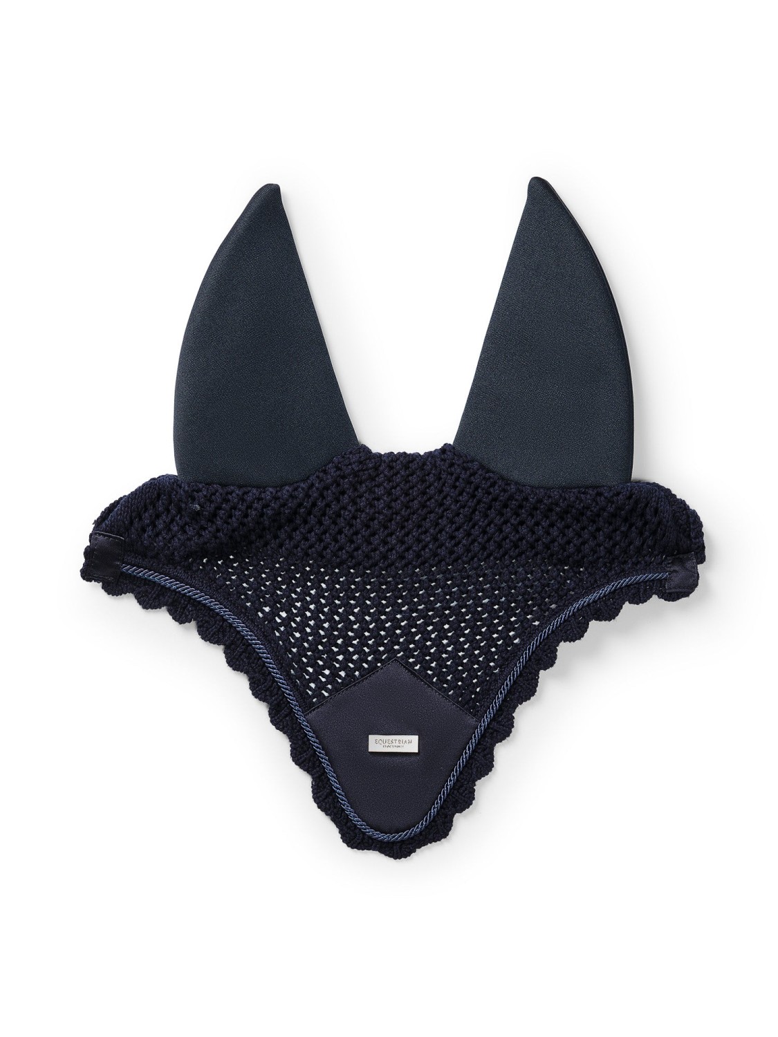 Equestrian Stockholm Soundless Bonnet Silver Navy