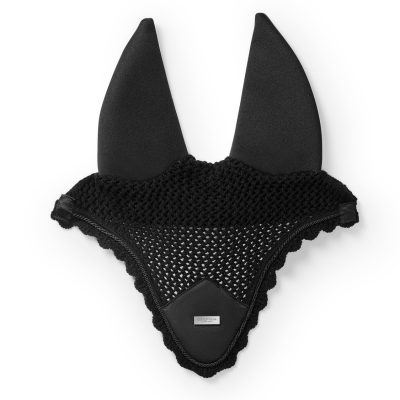 Equestrian Stockholm Soundless Fly Hood Black Silver Black Edition