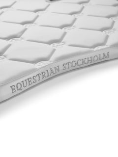 Equestrian Stockholm Dressage Saddle Pad Silver White Perfection - Image 3