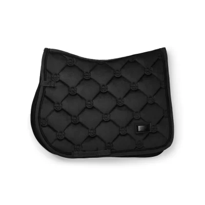 Equestrian Stockholm Jump Saddle Pad Velvet Black