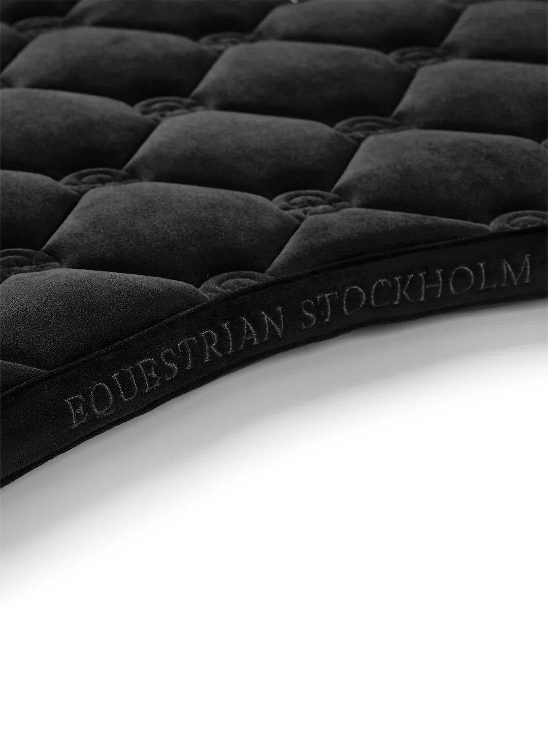 Equestrian Stockholm Jump Saddle Pad Velvet Black - Image 6