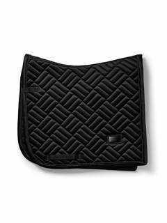 Equestrian Stockholm Dressage Saddle Pad Modern Black