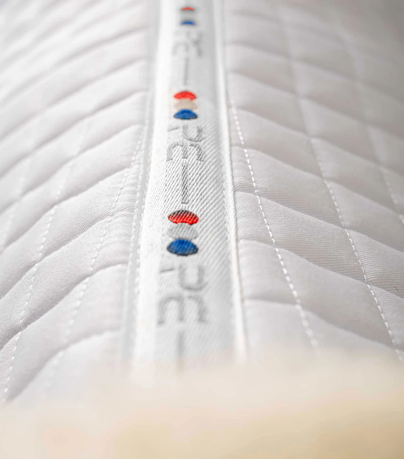 Close Contact Merino Wool European Saddle Pad - Dressage Square White/Natural Wool-Full Size - Image 2