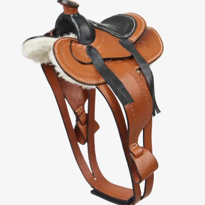 Toy Pony Western Saddle Tan