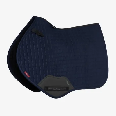 LeMieux Suede Close Contact Square Navy-Full Size