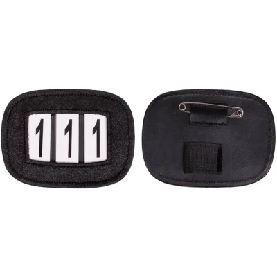 QHP Number holder Shine-Black (Pair)