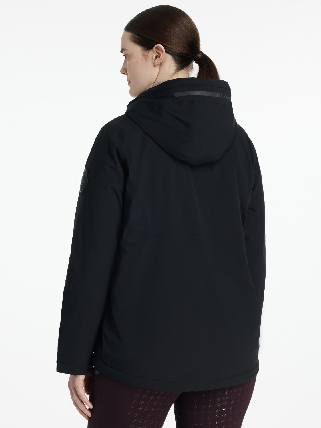 LeMieux AW25 Phoebe Waterproof Anorak with Half Zip Black - Image 4