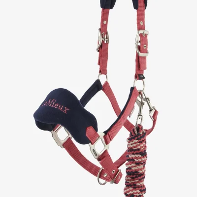 Vogue Headcollar & Leadrope Cranberry