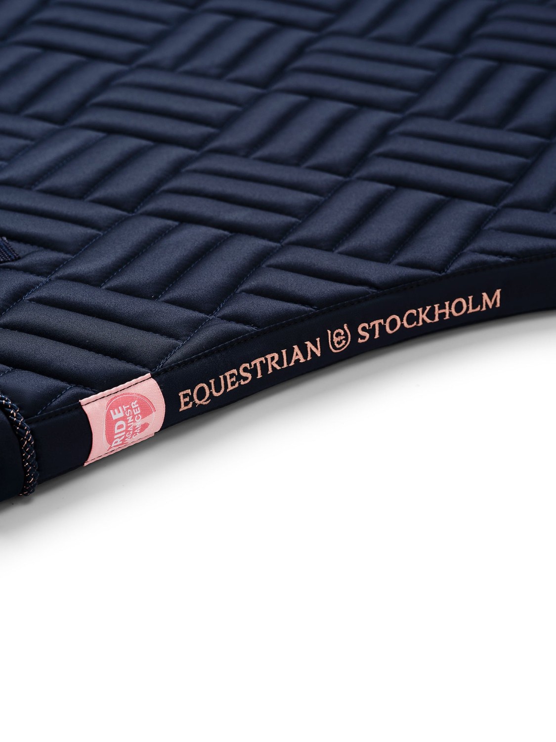 Equestrian Stockholm Dressage Saddle Pad Modern Lagoon Blush - Image 4