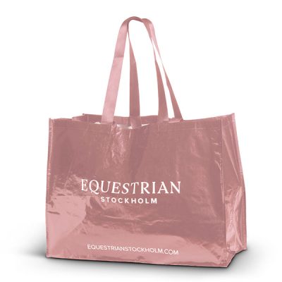 Equestrian Stockholm Woven Stable Bag Pink