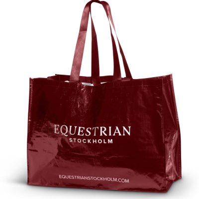 Equestrian Stockholm Woven Stable Bag Bordeaux