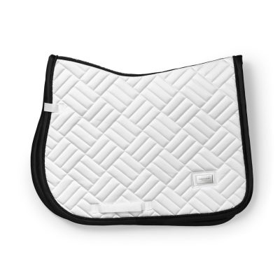Equestrian Stockholm Jump Saddle Pad Modern White Black Edition