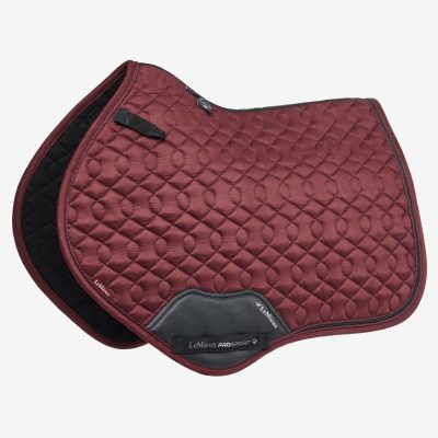 LeMieux Crystal Suede Close Contact Pad Burgundy-Full Size only
