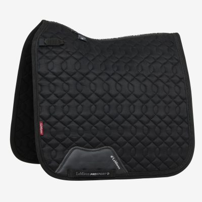 LeMieux Crystal Suede Dressage Square Black-Full Size only