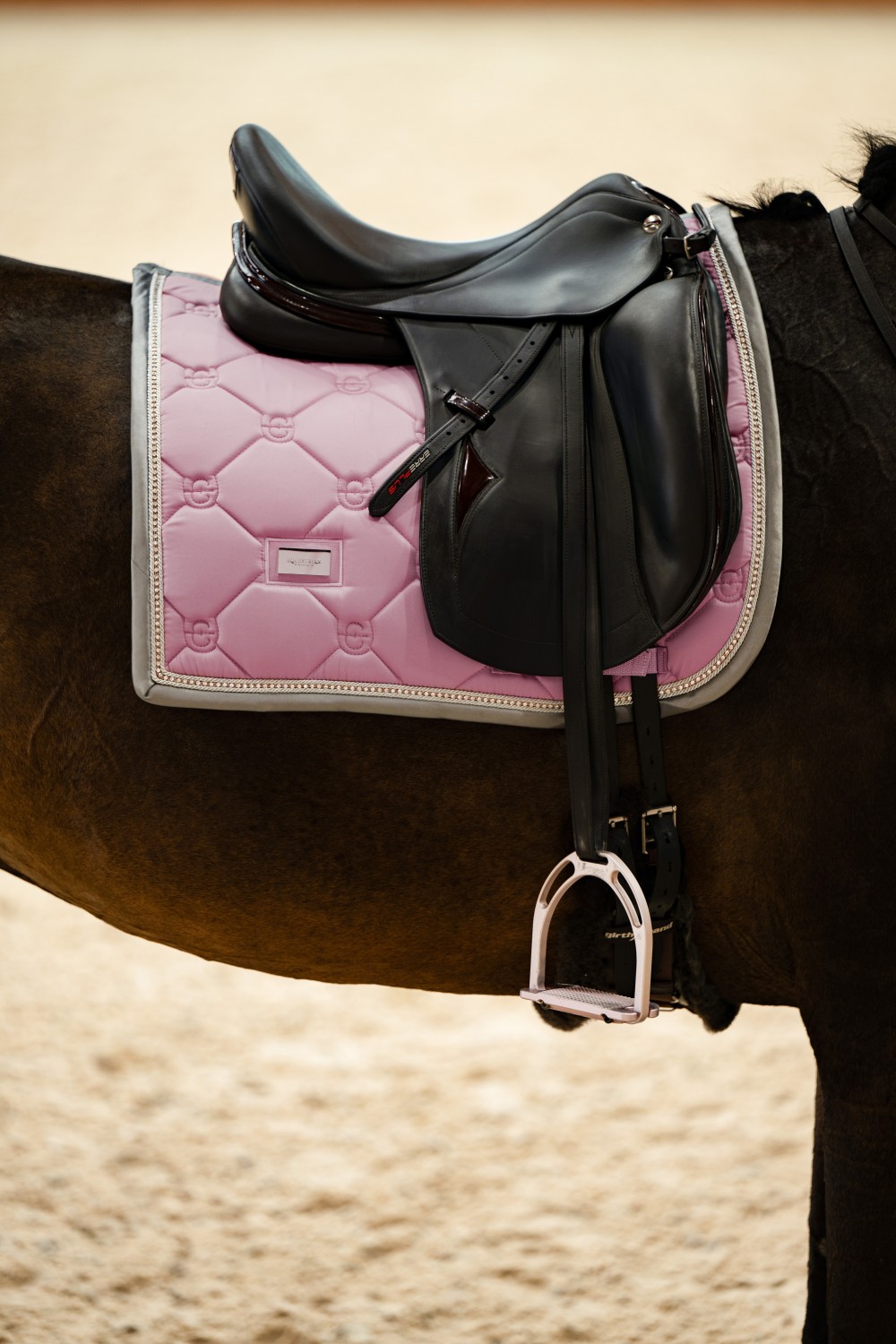 Equestrian Stockholm Dressage Saddle Pad Pink Pearl - Image 5
