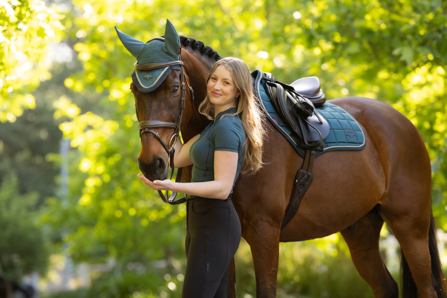 LeMieux Loire Classic Close Contact Square Jungle - Image 2