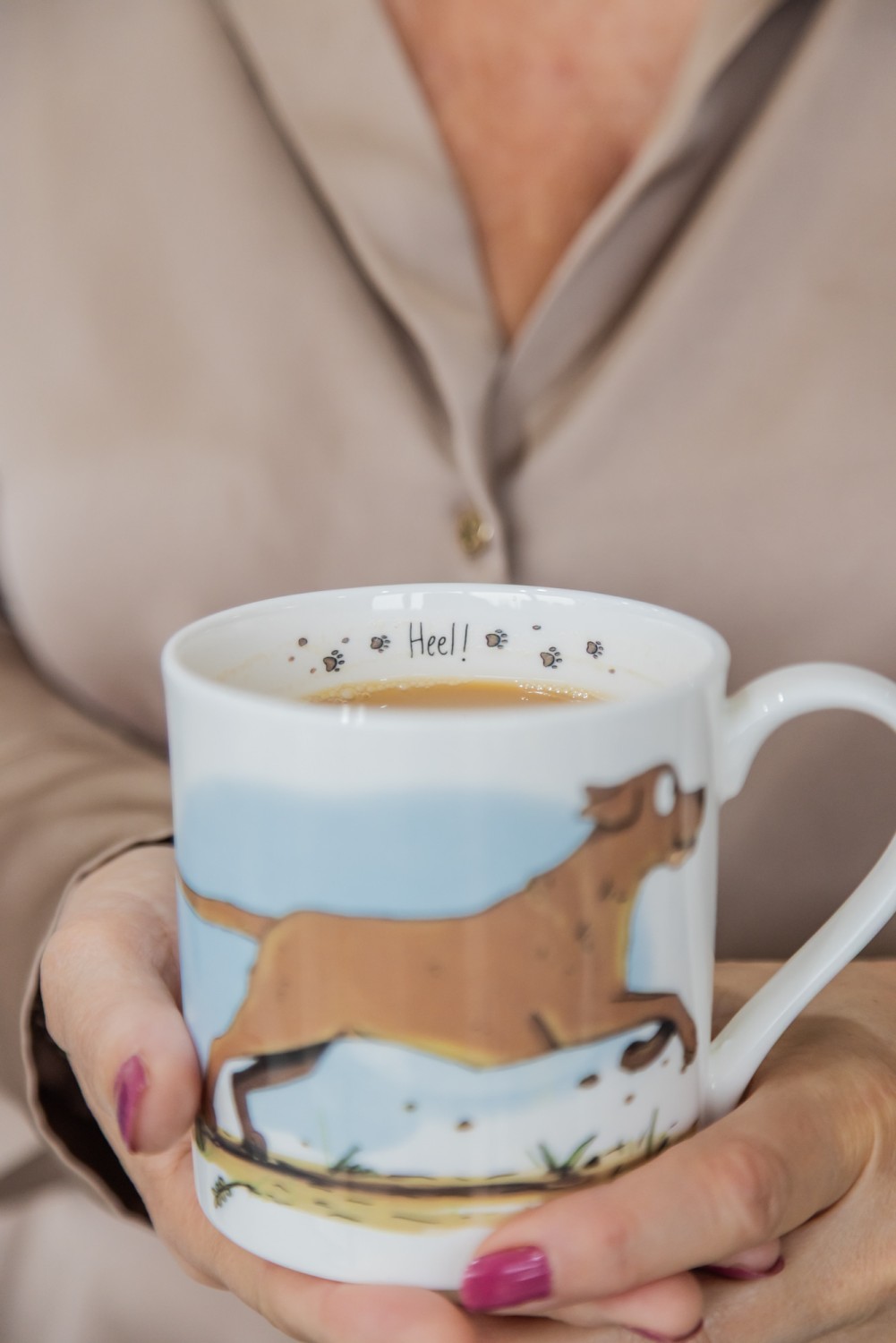 Emily Cole ‘Heel!’ Fine bone China Mug - Image 3