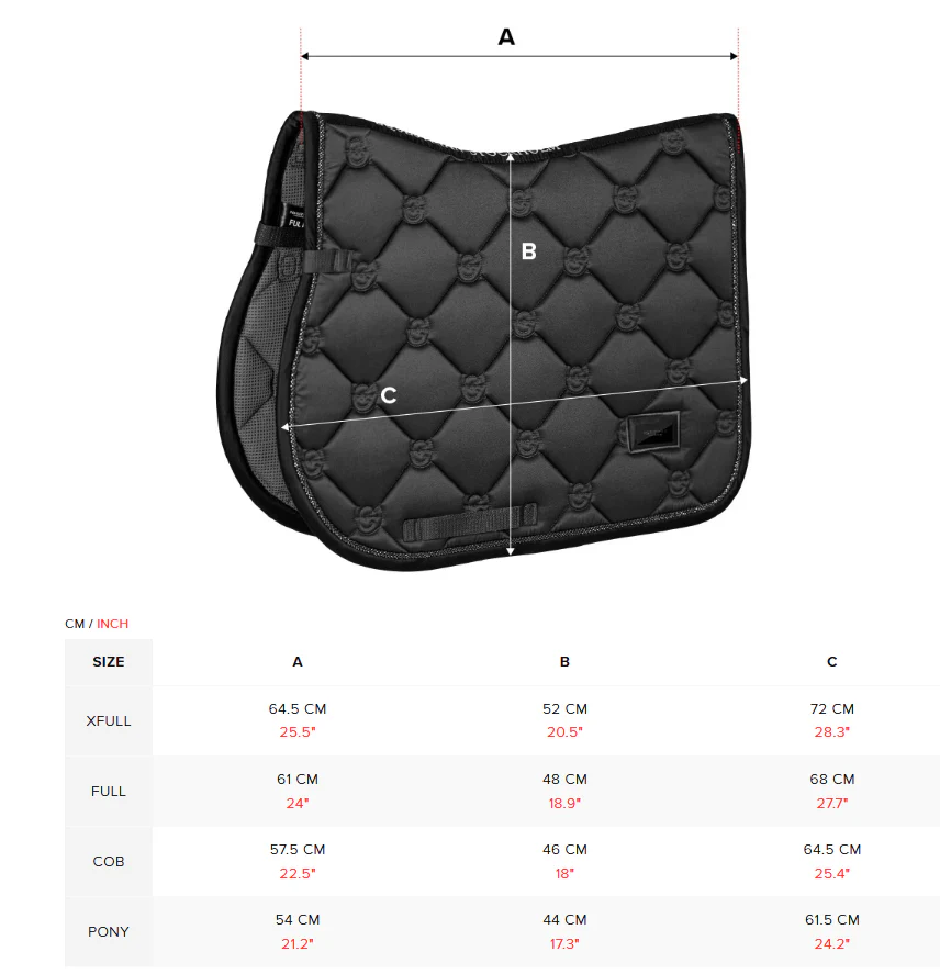 Jump Saddle Pad Modern White Moonless Night - Image 5