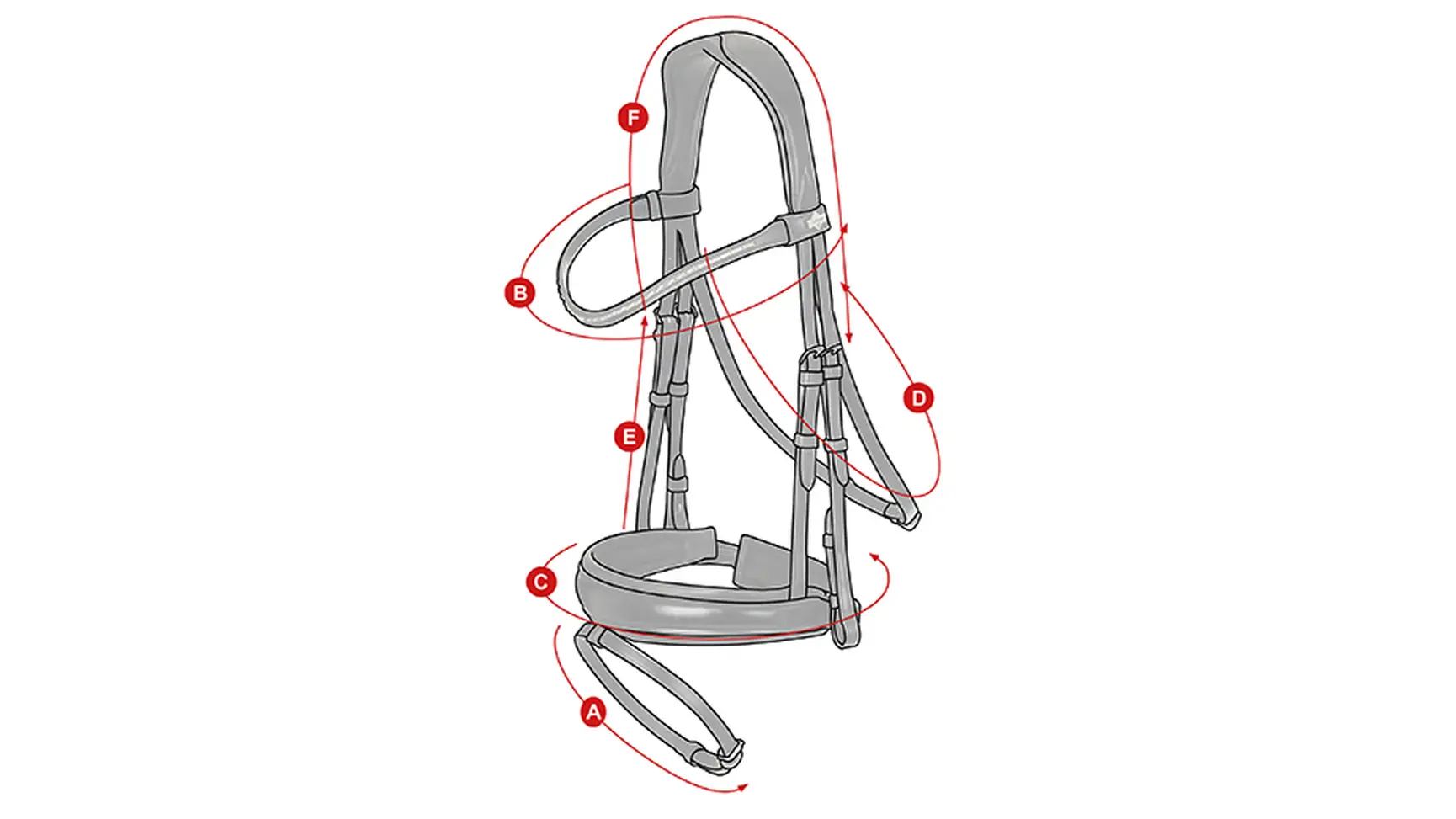 Arika Anatomic Dressage Bridle Brown/Silver - Image 4
