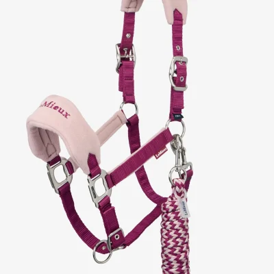 New Vogue Headcollar & Leadrope Blackberry