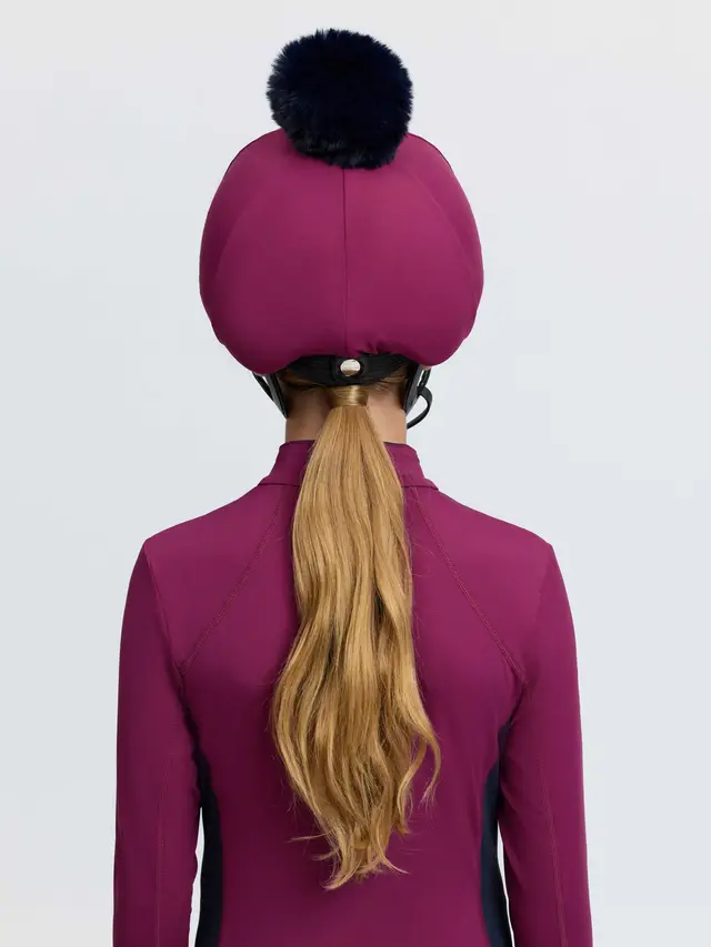 Classique Pom Hat Silk Blackberry - Image 2