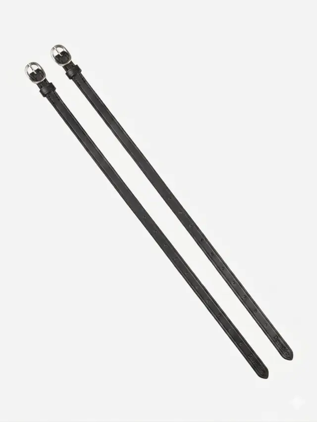 Leather Spur Strap Black-16 Inch - Image 2