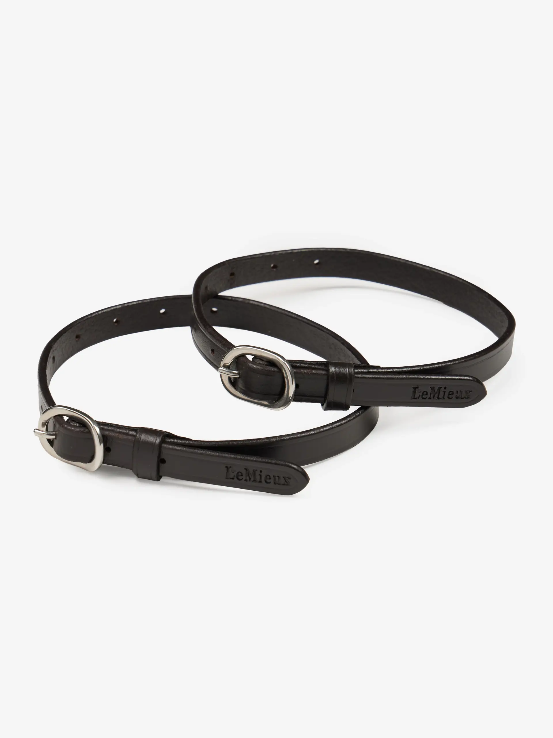Leather Spur Strap Black-16 Inch