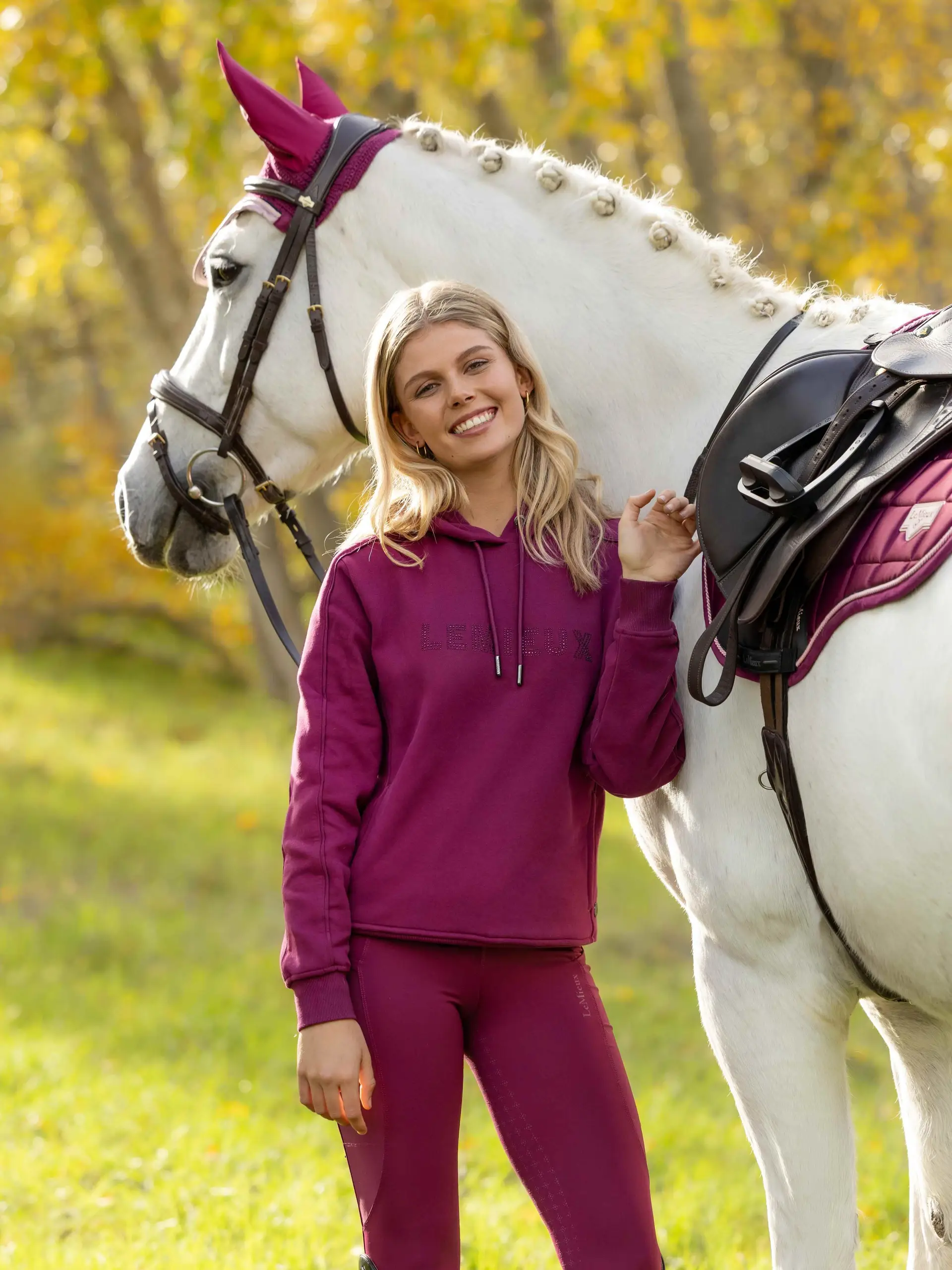 Eden Sparkle Hoodie Blackberry - Image 4