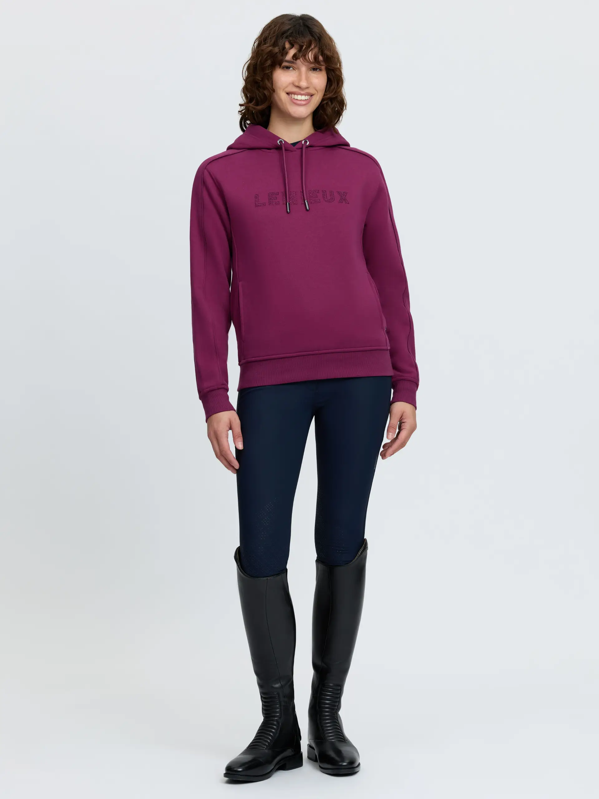 Eden Sparkle Hoodie Blackberry - Image 3