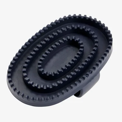 Rubber Curry Comb Navy