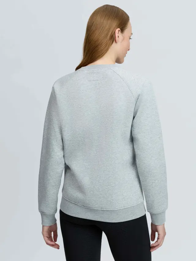 Vida Varsity Crew Neck Sweat Grey Marl - Image 5